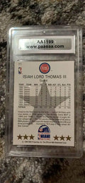 Isiah Thomas 1990 NBA Hoops #11 All-Star Detroit Pistons Card PAAS Authentic by Price Is Right Miami
