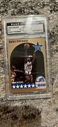 Isiah Thomas 1990 NBA Hoops #11 All-Star Detroit Pistons Card PAAS Authentic by Price Is Right Miami