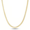Italian 14K Yellow Gold Curb Link Chain Necklace