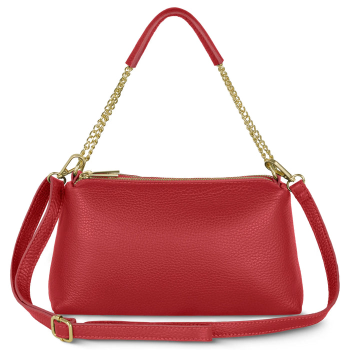 Italian Full-Grain Leather Crossbody Bag | Milano by TAKEASY