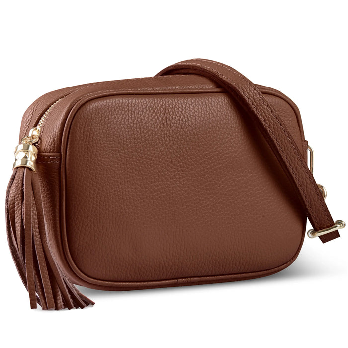 Italian Full-Grain Leather Crossbody Bag | Parma by TAKEASY