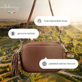 Italian Full-Grain Leather Crossbody Bag | Parma by TAKEASY