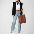 Italian Full-Grain Leather Tote Bag | Firenze by TAKEASY