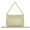 Italian Genuine Basketweave-Embossed Suede Crossbody Bag | Bergamo by TAKEASY