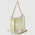 Italian Genuine Basketweave-Embossed Suede Crossbody Bag | Bergamo by TAKEASY