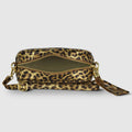 Italian Genuine Leopard-Print Metallic Suede Crossbody Bag | Potenza by TAKEASY