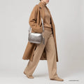 Italian Genuine Metallic Suede Crossbody Bag | Gubbio by TAKEASY