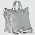 Italian Genuine Metallic Suede Top-Handle Bag | Padova by TAKEASY