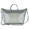 Italian Genuine Metallic Suede Top-Handle Bag | Padova