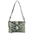 Italian Genuine Python-Print Suede Crossbody Bag | Lecce by TAKEASY
