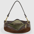Italian Genuine Suede & Full-Grain Leather Shoulder Bag | Arezzo by TAKEASY
