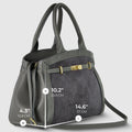 Italian Genuine Suede & Full-Grain Leather Top-Handle Bag | Forlì by TAKEASY