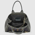 Italian Genuine Suede & Full-Grain Leather Top-Handle Bag | Forlì by TAKEASY