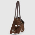 Italian Genuine Suede & Full-Grain Leather Tote Bag | Bologna by TAKEASY
