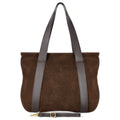 Italian Genuine Suede & Full-Grain Leather Tote Bag | Varese by TAKEASY