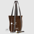 Italian Genuine Suede & Full-Grain Leather Tote Bag | Varese by TAKEASY