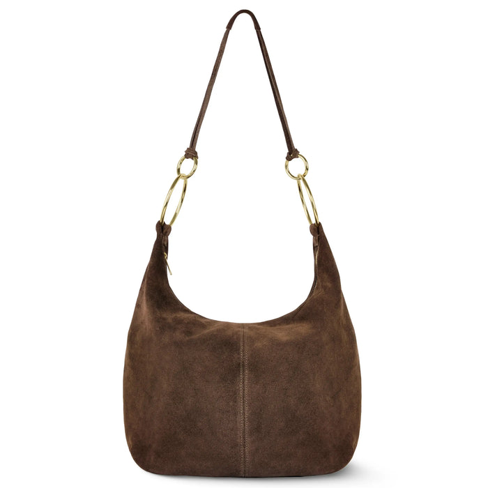 Italian Genuine Suede Hobo Bag | Belluno by TAKEASY