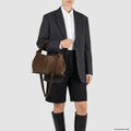Italian Genuine Suede Shoulder Bag | Ferrara by TAKEASY