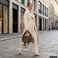 Italian Genuine Suede Shoulder Bag | Ferrara by TAKEASY