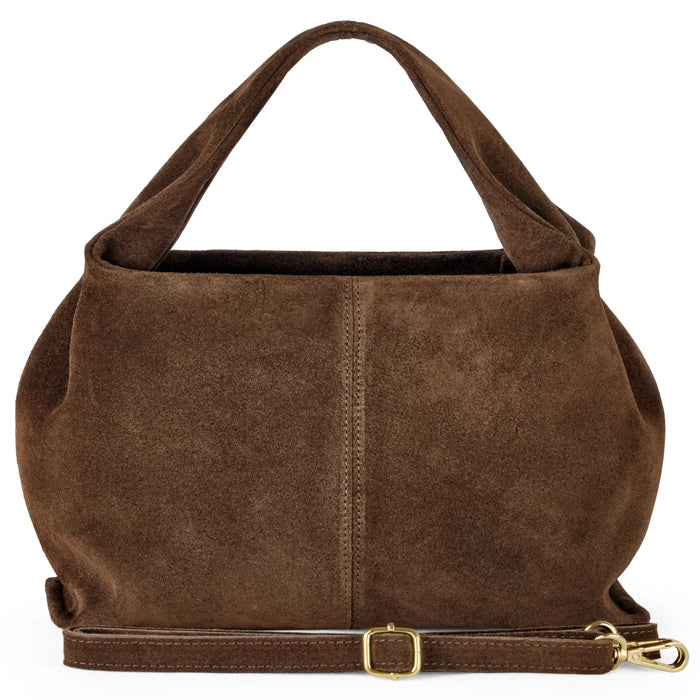 Italian Genuine Suede Shoulder Bag | Ferrara by TAKEASY