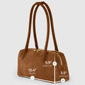 Italian Genuine Suede Shoulder Bag | Pavia by TAKEASY