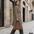 Italian Genuine Suede Shoulder Bag | Pavia by TAKEASY