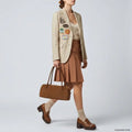 Italian Genuine Suede Shoulder Bag | Pavia by TAKEASY