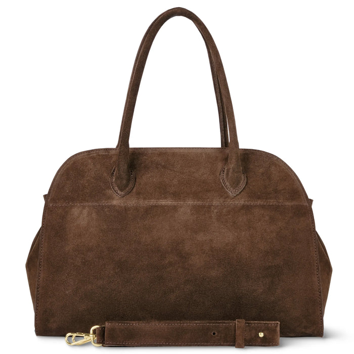 Italian Genuine Suede Top-Handle Bag | Cuneo by TAKEASY