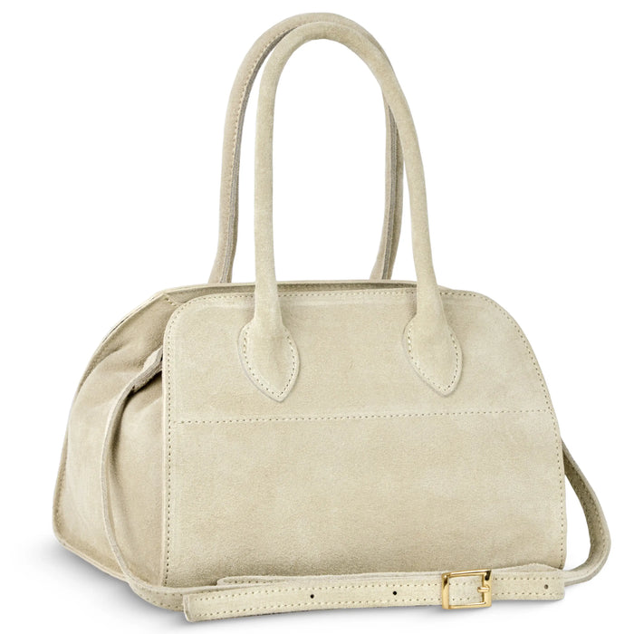 Italian Genuine Suede Top-Handle Bag | Novara by TAKEASY