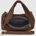 Italian Genuine Suede Top-Handle Bag | Ravenna by TAKEASY