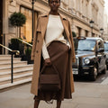 Italian Genuine Suede Top-Handle Bag | Ravenna by TAKEASY
