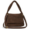 Italian Genuine Suede Top-Handle Bag | Ravenna