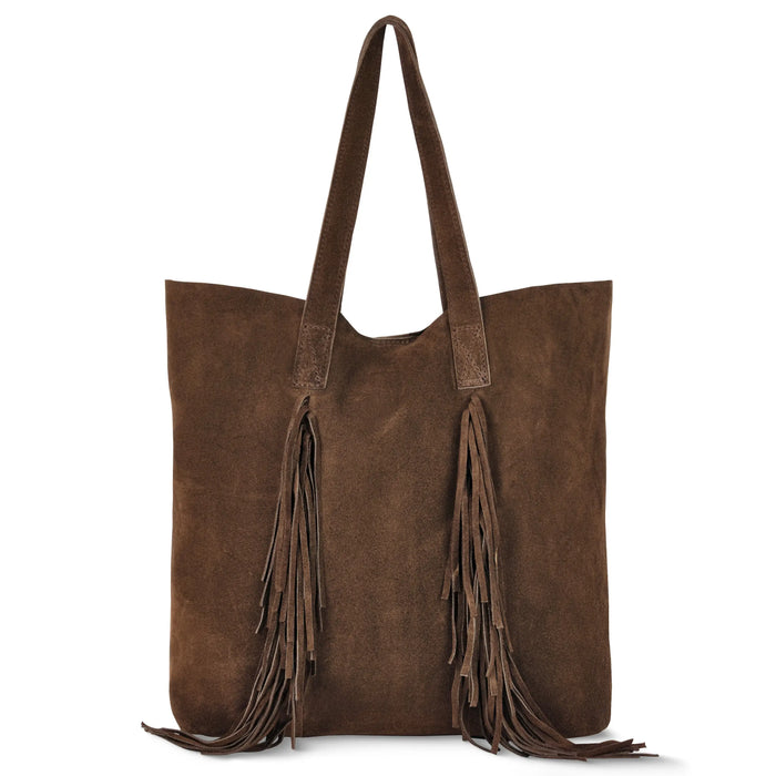 Italian Genuine Suede Tote Bag | Como by TAKEASY