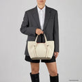 Italian Genuine Suede Tote Bag | Rovigo by TAKEASY