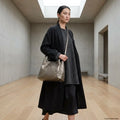 Italian Genuine Woven-Embossed Metallic Suede Top-Handle Bag | Savona by TAKEASY