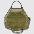 Italian Genuine Woven-Embossed Metallic Suede Top-Handle Bag | Urbino by TAKEASY