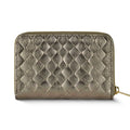 Italian Genuine Woven-Embossed Metallic Suede Wallet | Pesaro by TAKEASY