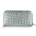 Italian Genuine Woven-Embossed Metallic Suede Wallet | Trento by TAKEASY