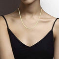 Italian Gold Sterling Silver Herringbone Chain by DailySale