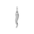 Italian Horn 14k Gold Luck Pendant by Fine Color Jewels