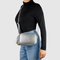 Italian Metallic Full-Grain Leather Crossbody Bag | Napoli by TAKEASY