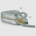 Italian Metallic Full-Grain Leather Crossbody Bag | Napoli by TAKEASY