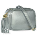 Italian Metallic Full-Grain Leather Crossbody Bag | Napoli by TAKEASY