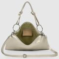 Italian Metallic Full-Grain Leather Shoulder Bag | Prato by TAKEASY