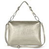 Italian Metallic Full-Grain Leather Shoulder Bag | Prato