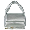 Italian Metallic Full-Grain Leather Top-Handle Bag | Trieste