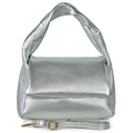 Italian Metallic Full-Grain Leather Top-Handle Bag | Trieste by TAKEASY