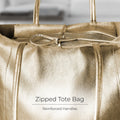 Italian Metallic Full-Grain Leather Tote Bag | Vinci by TAKEASY