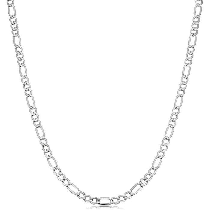 Italian Sterling Silver 3.5MM Figaro Chain by DailySale