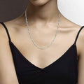 Italian Sterling Silver 3.5MM Figaro Chain by DailySale